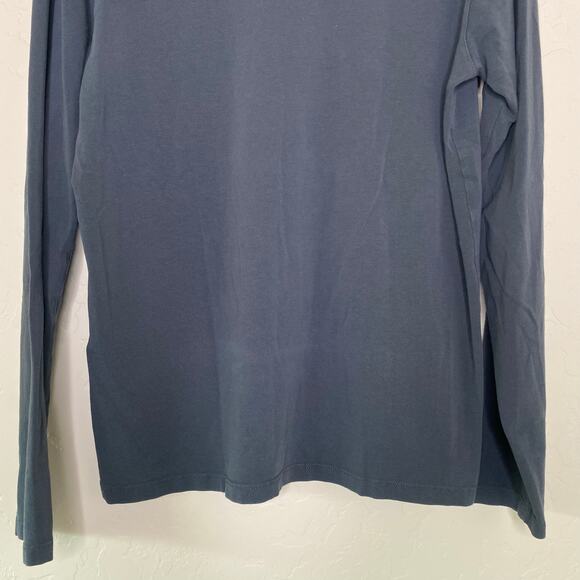 Patrick Assaraf Stream Pima Cotton Stretch Long Sleeve T-Shirt Small - Picture 8 of 10